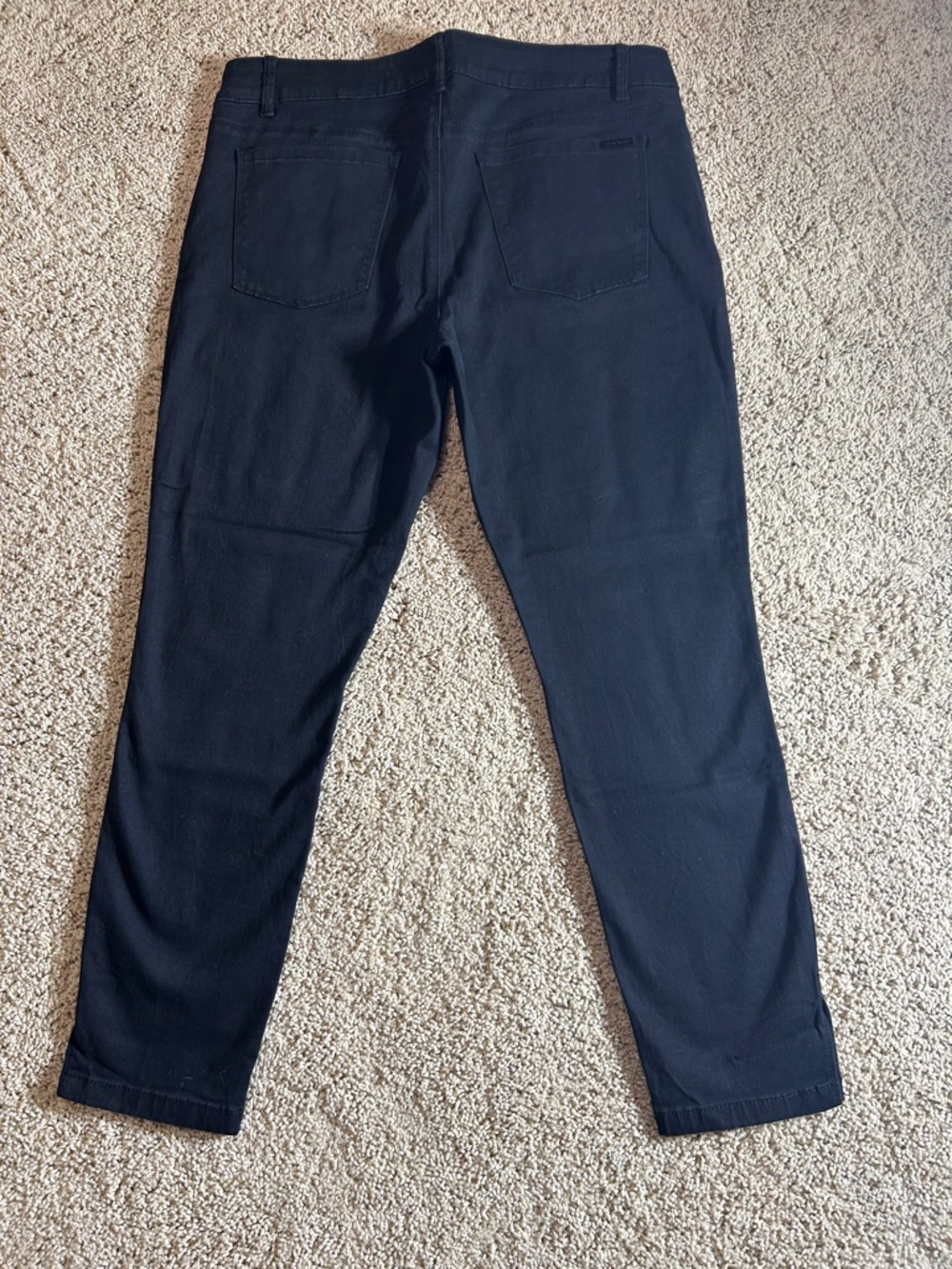 White House Black Market Women’s Black Skimmer Pants Jeans, Size 12 - Picture 7 of 9